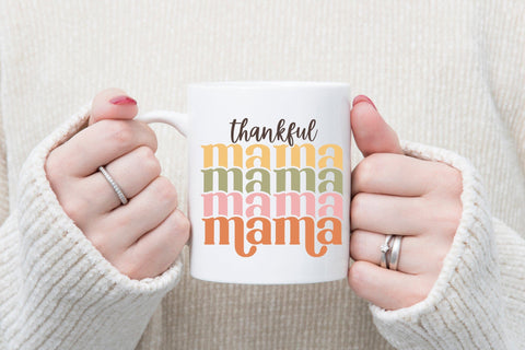 Retro Thanksgiving SVG | Thankful Mama SVG SVG CraftLabSVG 