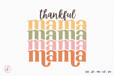 Retro Thanksgiving SVG | Thankful Mama SVG SVG CraftLabSVG 
