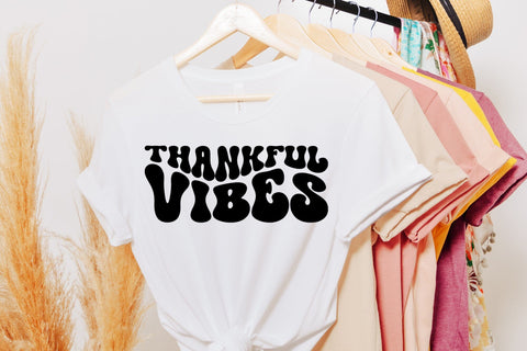 Retro Thanksgiving SVG, Thankful Vibes SVG SVG CraftLabSVG 