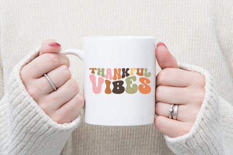 Retro Thanksgiving SVG, Thankful Vibes SVG SVG CraftLabSVG 