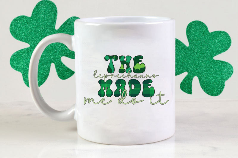 Retro the leprechauns made me do it Sublimation SVGista 