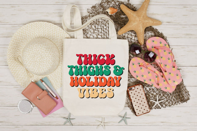 Retro Thick Thighs & Holiday Vibes SVG SVGista 
