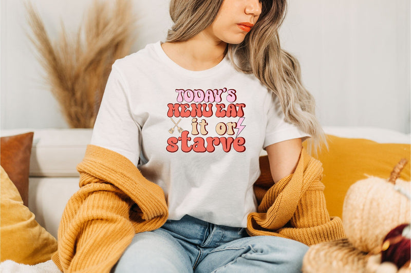 Retro Today's menu eat it or starve SVG SVG SVGista 