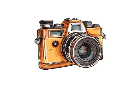 Retro Travel Camera Clipart Bundle Sublimation Regulrcrative 