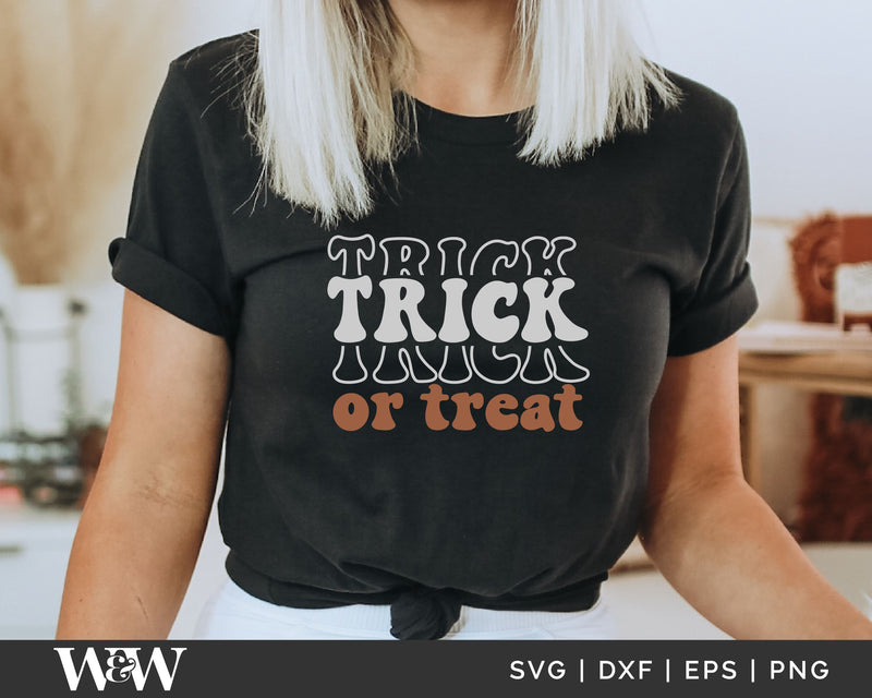 Retro Trick Or Treat | Halloween SVG SVG Wood And Walt 
