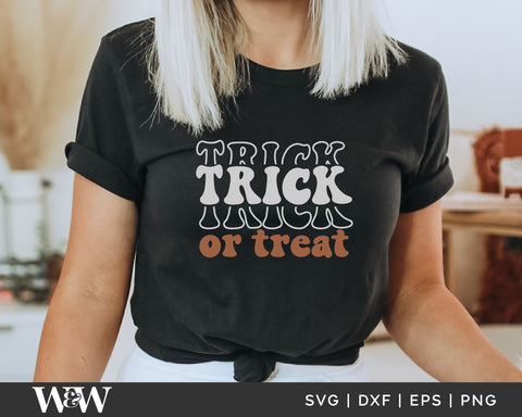 Retro Trick Or Treat | Halloween SVG SVG Wood And Walt 