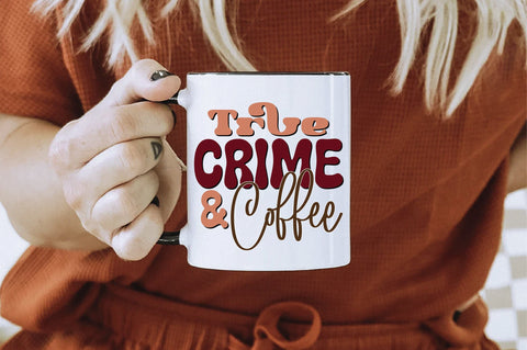 Retro True Crime & Coffee Svg SVG Creativeart88 