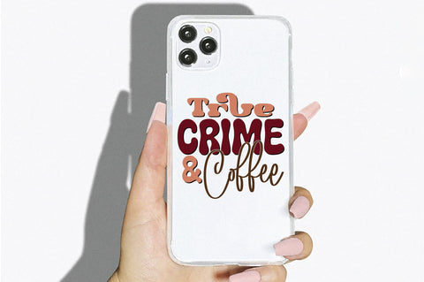 Retro True Crime & Coffee Svg SVG Creativeart88 