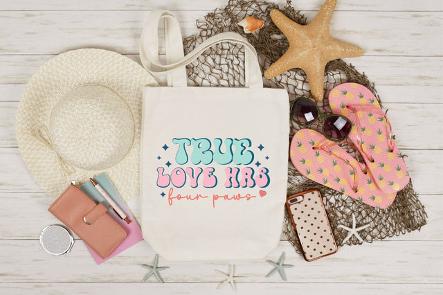 Retro True love has four paws SVG Design SVG SVGista 