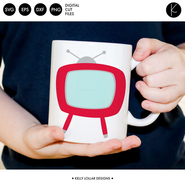 Retro TV SVG Kelly Lollar Designs 