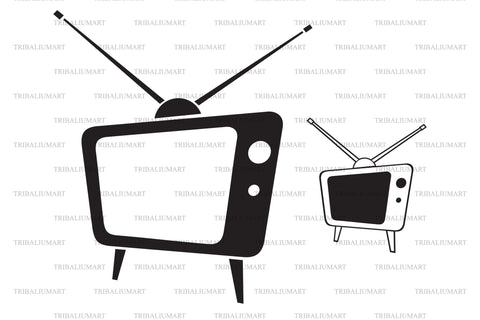 Retro tv SVG TribaliumArtSF 