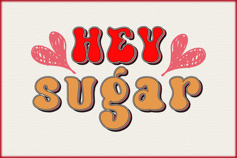 Retro Valentine s Day Sublimation Bundle SVG Rupkotha 