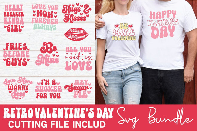 Retro Valentine's Day Bundle SVG md faruk hossain 
