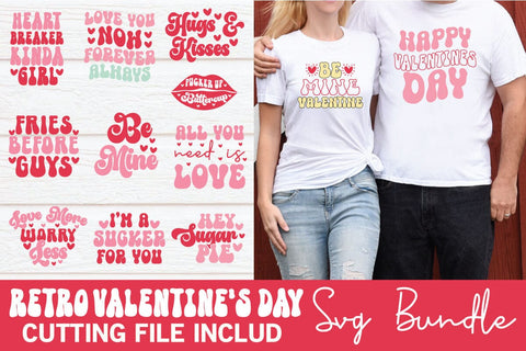 Retro Valentine's Day Bundle SVG md faruk hossain 