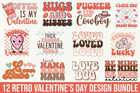 Retro Valentine's Day Design Bundle SVG SVGista 