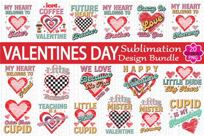 Retro Valentines Day Sublimation Bundle, Sublimation Bundle,Valentines Day, Valentines SVG Bundle SVG farhad farhad 