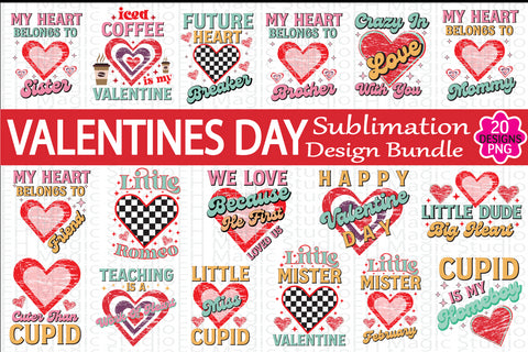 Retro Valentines Day Sublimation Bundle, Sublimation Bundle,Valentines Day, Valentines SVG Bundle SVG farhad farhad 