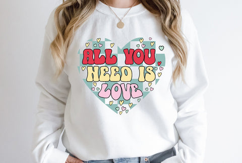 Retro Valentines Day Sublimation Bundle SVG md faruk hossain 