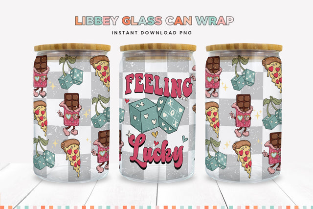 Retro Valentines Day XOXO Libbey Can Tumbler Sublimation Sublimation BijouBay 