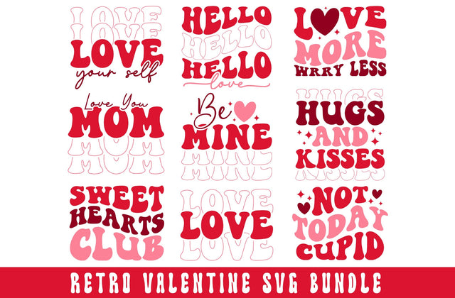 Retro Valentines SVG Bundle, Retro Valentine Designs svg, Valentine Shirts svg, Cute Valentines svg, Love, Cut File Cricut, Heart svg Design SVG MD mominul islam 