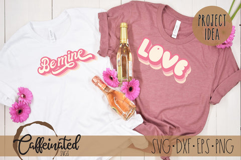 Retro Valentines SVG Bundle SVG Caffeinated SVGs 