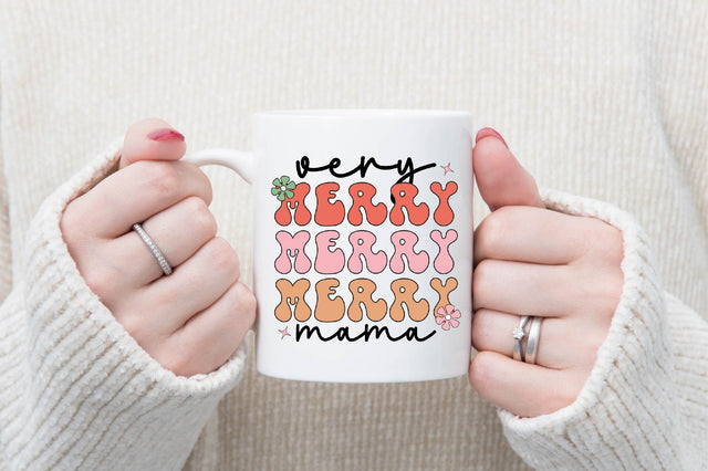 Retro Very Merry Mama Svg SVG SVGista 