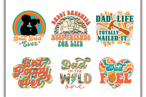 Retro Vintage Father's Day Sublimation Bundle SVG Shetara Begum 