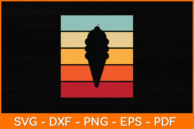 Retro Vintage Ice Cream Svg Design SVG artprintfile 