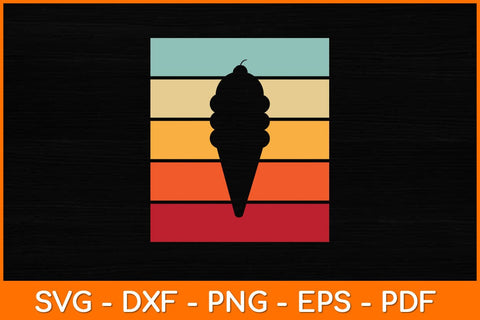 Retro Vintage Ice Cream Svg Design SVG artprintfile 