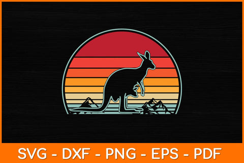 Retro Vintage Kangaroo Svg Cut File | Kangaroo Svg SVG artprintfile 