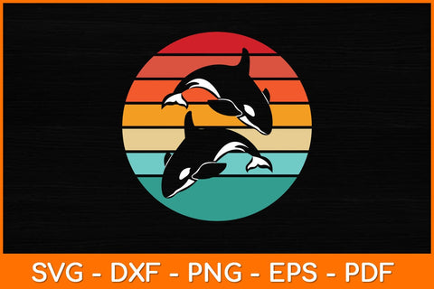 Retro Vintage Killer Whale Svg Design SVG artprintfile 