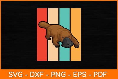Retro Vintage Platypus Lover Svg Design SVG artprintfile 