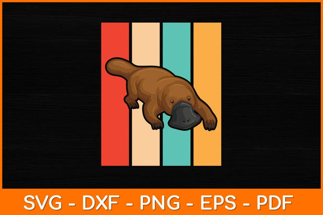 Retro Vintage Platypus Lover Svg Design SVG artprintfile 