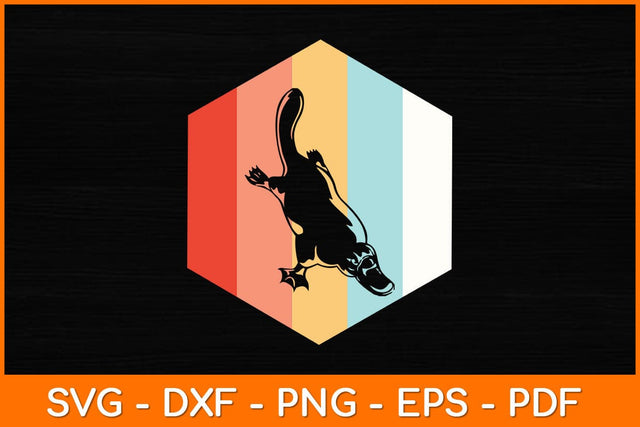 Retro Vintage Platypus Svg Design SVG artprintfile 