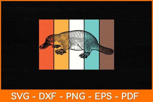 Retro Vintage Platypus Svg Design SVG artprintfile 