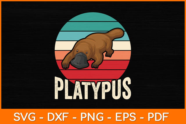Retro Vintage Platypus Svg Design SVG artprintfile 