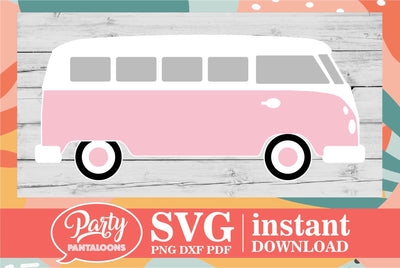 RETRO VW VAN | retro van, VW van SVG SVG Partypantaloons 