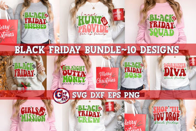 Retro Wave Black Friday Bundle SVG DXF EPS PNG SVG Greedy Stitches 