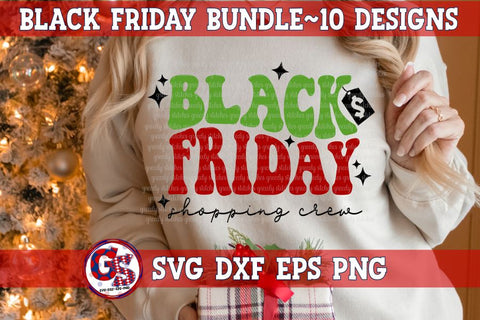 Retro Wave Black Friday Bundle SVG DXF EPS PNG SVG Greedy Stitches 