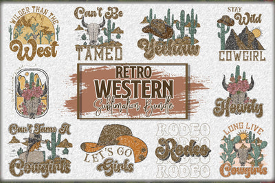 Retro Western Sublimation Bundle Sublimation Jagonath Roy 