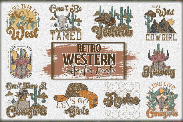 Retro Western Sublimation Bundle Sublimation Jagonath Roy 