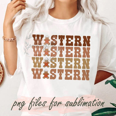 Retro Western Sublimation Png, Cowboy Gingerbread Design Png, Western Christmas Png, Retro Christmas Png, Christmas Vibes, Digital Download Sublimation PrintingLife 
