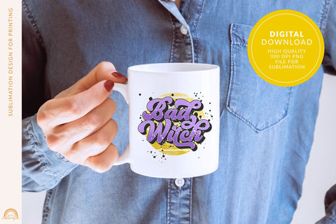 Retro Witch Halloween Sublimation File for Sublimation HM Sublimation Pixel Sublimation 