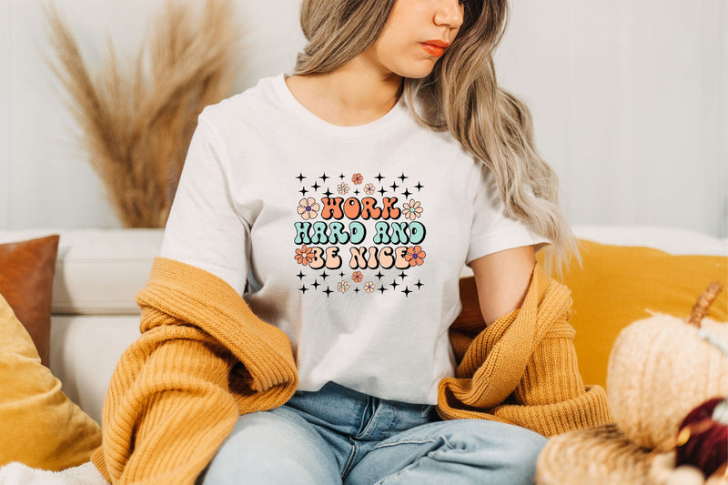 Retro Work Hard And Be Nice SVG SVG SVGista 