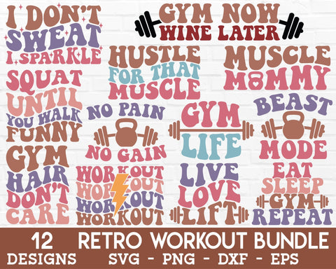 Retro Workout SVG Bundle - Gym SVG, Fitness SVG, Workout Shirt SVG, Gym  Shirt SVG, Muscle Tank SVG, Motivational SVG, Exercise SVG, Workout PNG -  So Fontsy