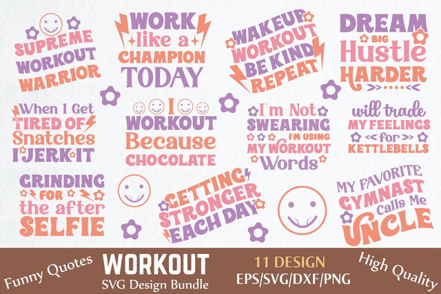 Retro Workout SVG Design Bundle, Workout SVG Design Bundle, Workout svg SVG farhad farhad 