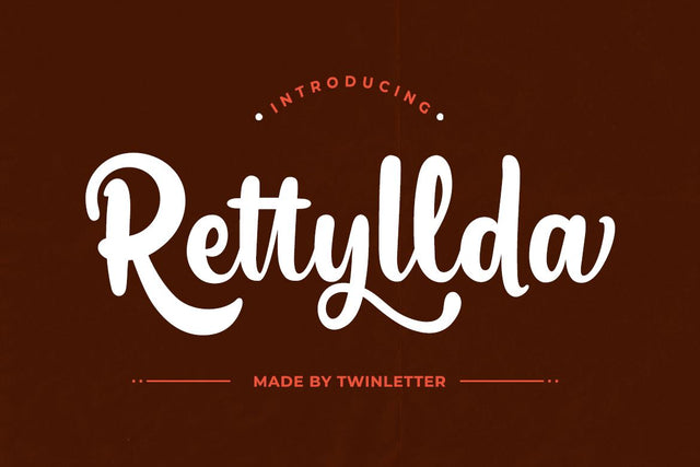 Rettyllda Font twinletter 