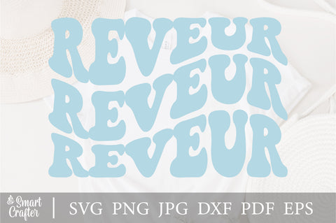 Reveur wavy style svg, EPS PNG Cricut Instant Download SVG Fauz 