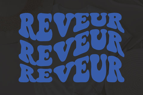 Reveur wavy style svg, EPS PNG Cricut Instant Download SVG Fauz 