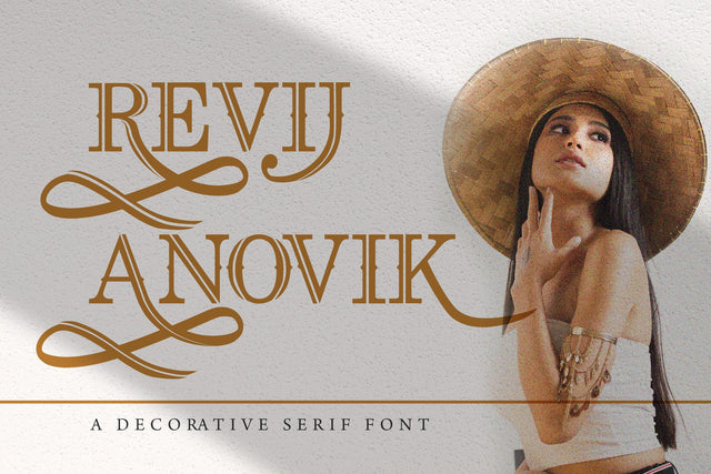 Revij Anovik - Decorative Serif Font Font StringLabs 